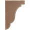 Ekena Millwork 3 1/2"W x 5"D x 7 1/2"H Bedford Wood Vintage Decor Bracket, Weathered Brown BKTWD04X05X08BEBR - alternate 2